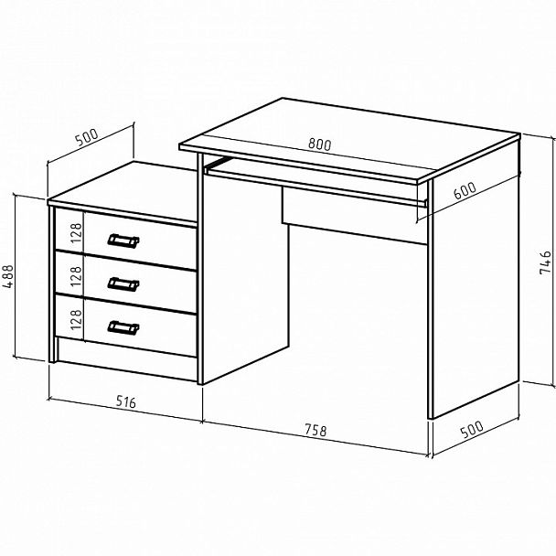 Стол компьютерный Имидж-21 - Вид 2