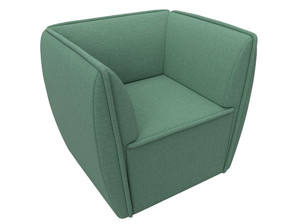 Кресло Бергамо Рогожка зеленый - Вид 5