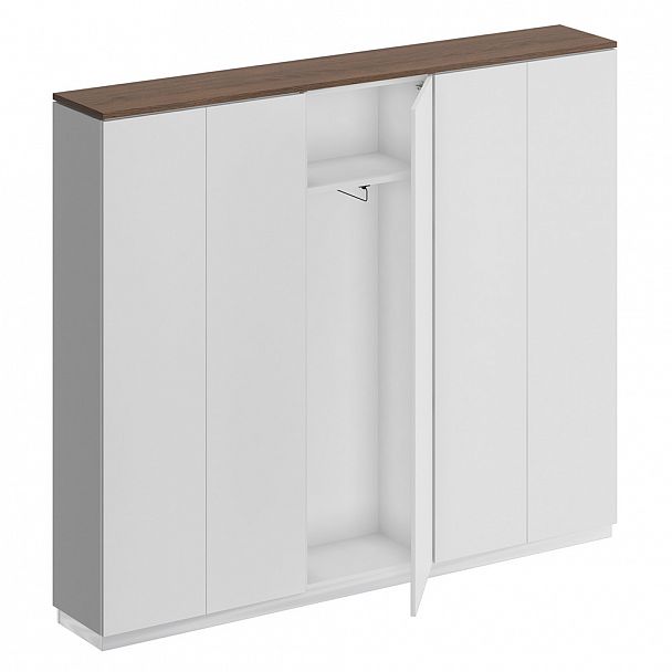Шкаф гардеробный широкий City СИ 316 дуб гладстоун / белый премиум / белый премиум - Вид 1