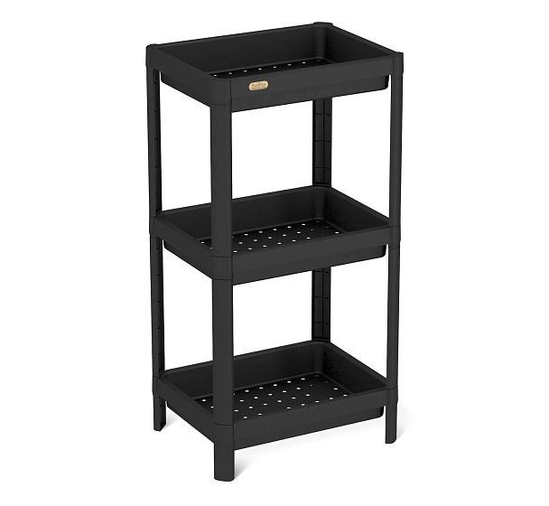 Стеллаж Sheffilton SHT-SS25-3 черный - Вид 2