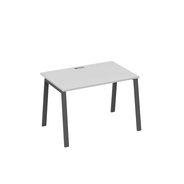 Стол письменный на металлокаркасе TRE A4 А4 Б3 023 БП серый / металлокаркас антрацит - Вид 1