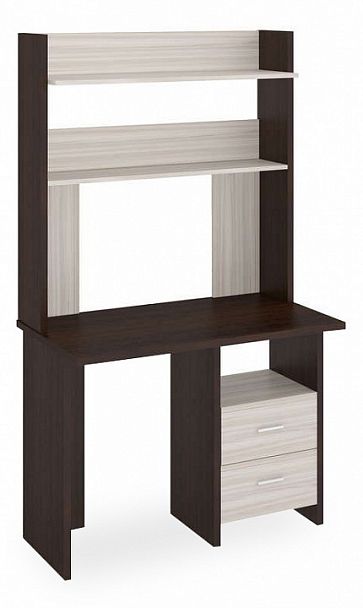 Стол компьютерный Домино Lite СКЛ-Прям100+НКЛХ-100 ВК Венге/Карамель - Вид 1