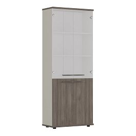 Шкаф для бумаг New Line  дуб шамони темный - Фото предпросмотра