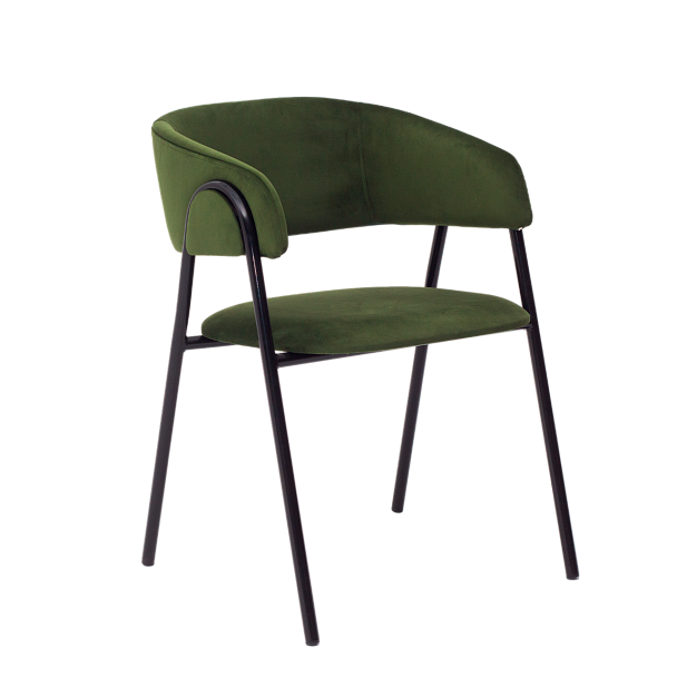 Стул Gabana, велюр Каталана 14, каркас RAL черный глянец - Вид 2