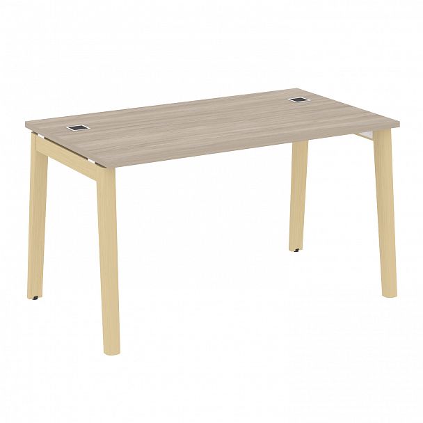 Стол рабочий руководителя "Onix wood direct" OW.SRR-3.8 дуб аттик/дуб светлый - Вид 1