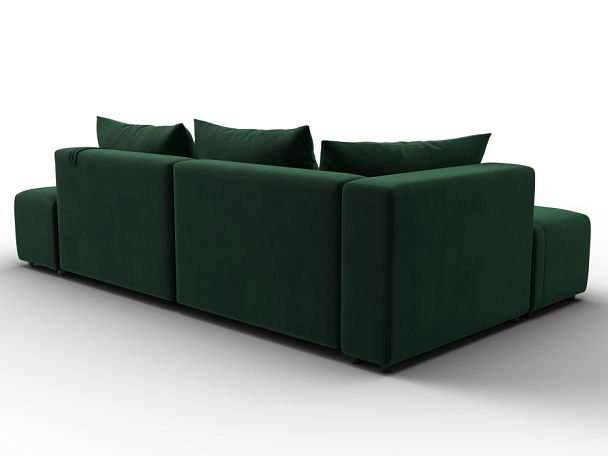 Диван угловой Лига-103 НПБ угол левый Велюр зеленый - Вид 5
