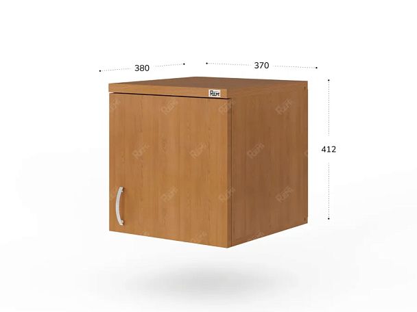 UNITY РАЗ-04 ВИШНЯ Антресоль закрытая узкая низкая 370х380х380 - Вид 2