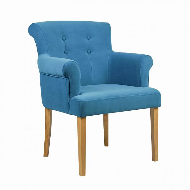 Кресло Лаура, велюр морская волна - Вид 2