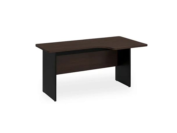 БЕРЛИН / BERLIN Угловое рабочее место правое 1400х950х740 Венге/Черный - Вид 1