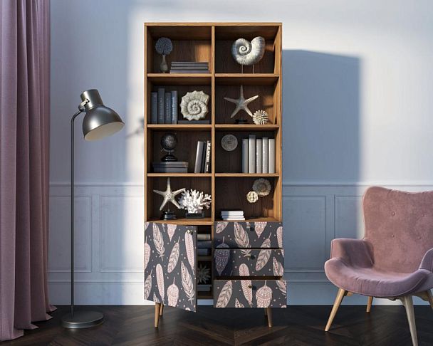 Стеллаж на комоде Berber принт 40 арт BB44/Print_40 - Вид 2