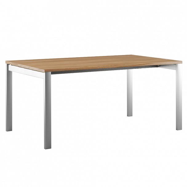 Стол руководителя на металлоопорах Tess 180x90x75 орех - Вид 1