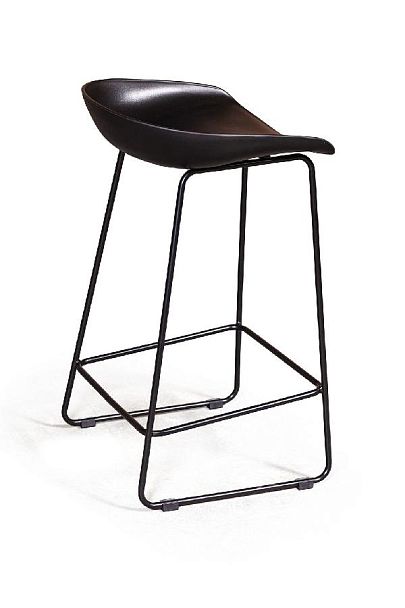 Стул полубарный Leo пластик черный - Вид 7