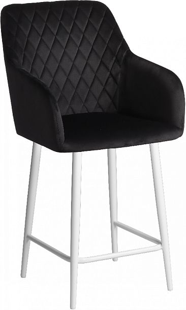 Комплект полубарных поворотных кресел Барли К, черный H75/белый, 3 шт. - Вид 4