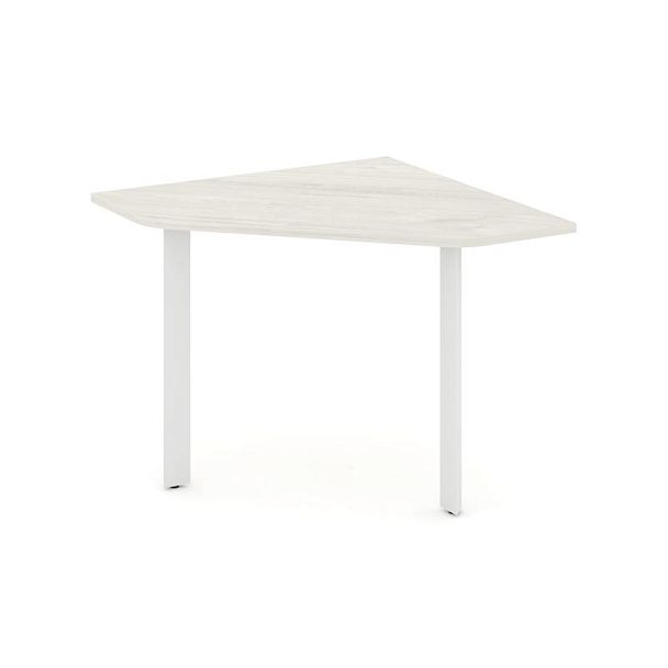 Style Project Next Угловой элемент переговорного стола SN-59.UPRG-001 Дуб Наварра/Металл Белый 980*980*750 - Вид 1