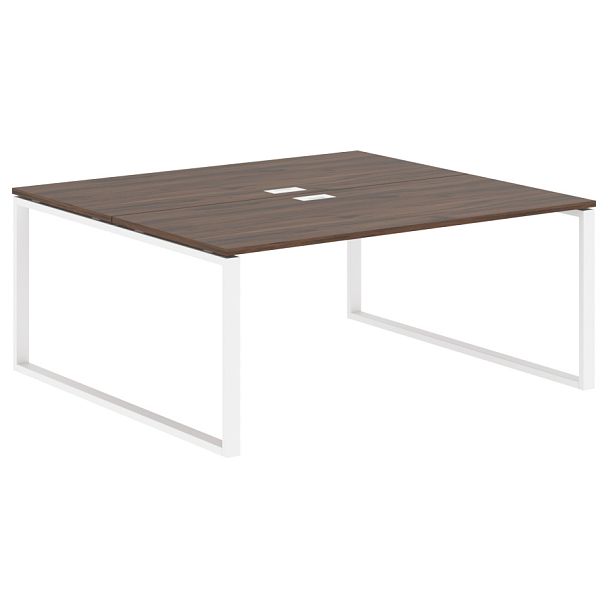 Стол 2-х местный EQWST 1716 Дуб Денвер тёмный/Белый 1760х1606х750 EDIS - Вид 1