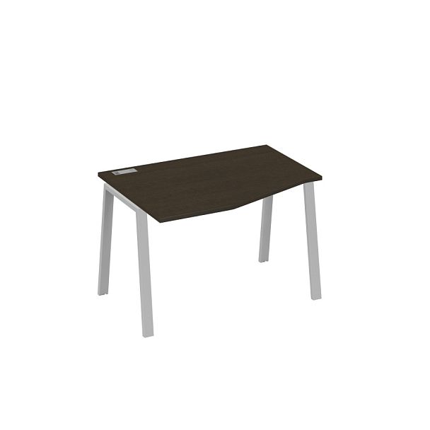 Стол эргономичный левый "Техно" на металлокаркасе TRE A4 А4 Б3 061 БП венге / металлокаркас серый - Вид 1