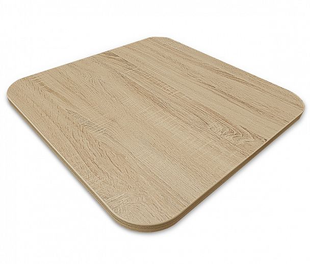 Столик журнальный Sheffilton SHT-TU37/ЛДСП 60/60 золото/дуб сонома - Вид 4