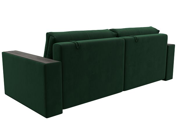 Диван прямой с декором Лига-049 НПБ Велюр зеленый - Вид 5