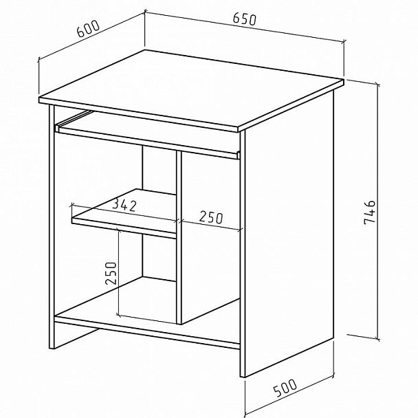 Стол компьютерный Имидж-2 - Вид 2