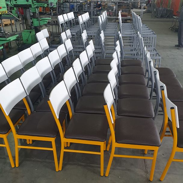 Стул барный Sheffilton SHT-S102 сереб./espresso/белая шагрень гл. - Вид 9