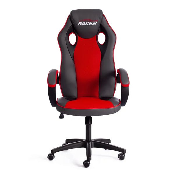 Кресло Рейсер Гт Нью/Racer Gt New, кож/зам/ткань, металлик/красный - Вид 5