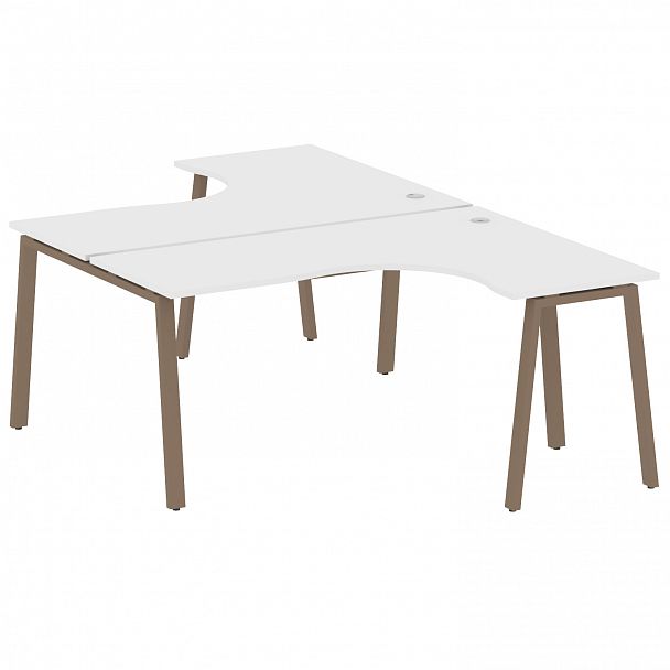 Рабочая станция "Metal System" БА.РАС-СА-2.4 белый/мокко - Вид 1