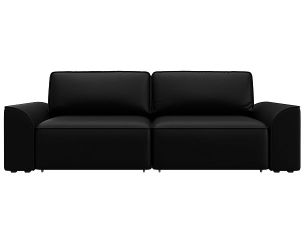 Диван прямой Лига-048 НПБ Экокожа черный - Вид 2