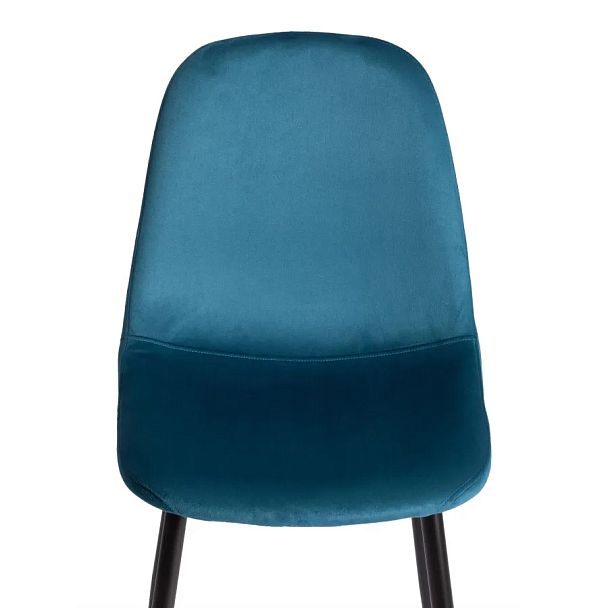 Стул Бриз/Breeze (мод.4724), Велюр/металл, Dark turquoise (темно-бирюзовый) HLR62 / черный - Вид 6