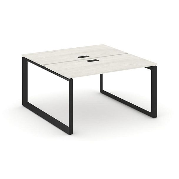 Style Project Next Рабочая станция двухсторонняя SN-59O.DRS-002 Дуб Наварра/Металл Черный/Черный Заглушка 1180*1232*750 - Вид 1