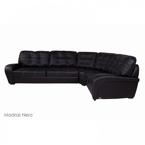 Угловой диван "Монреаль с тумбой" в коже - Вид 4