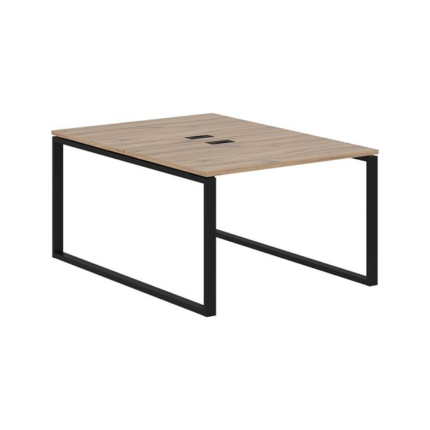 Стол 2-х местный EQWST 1116 Дуб Денвер светлый/Черный 1160х1606х750 EDIS - Вид 1