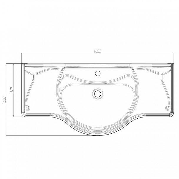 Раковина "Лорето 105" - Вид 2