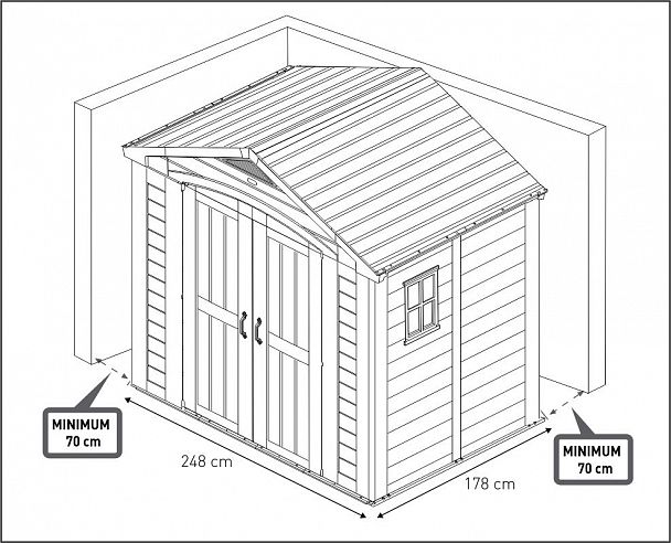 Сарай "FACTOR 8x8" - Вид 16