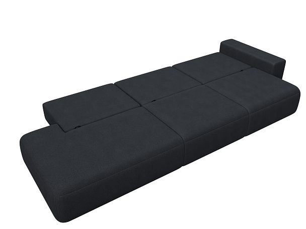 Диван прямой Лига-036 НПБ Модерн Лонг подлокотник справа Искусственная замша серый - Вид 10