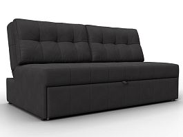 Диван прямой Лига-107 (160) Замша коричневый - Фото предпросмотра