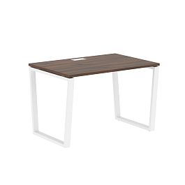 Стол прямой EVST 1180 Дуб Денвер тёмный/Белый 1160х800х750 EDIS - Фото предпросмотра