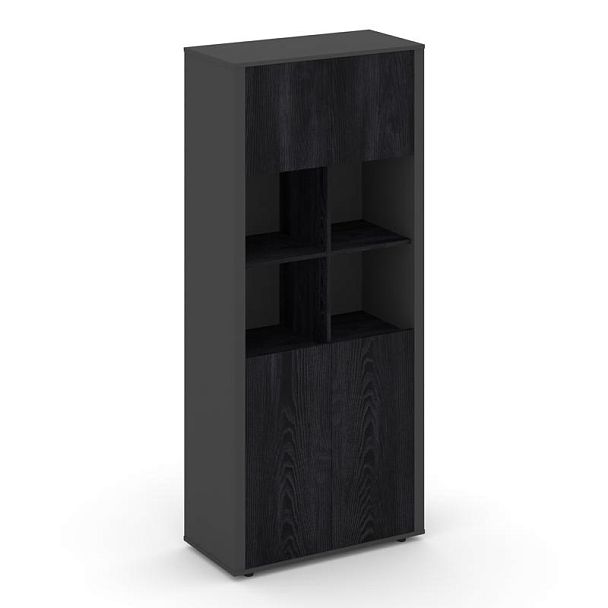 Касл Шкаф для документов CS.D-ST-1.1 (U) Каштан Тоскана/Базальт 922*450*2110 - Вид 1