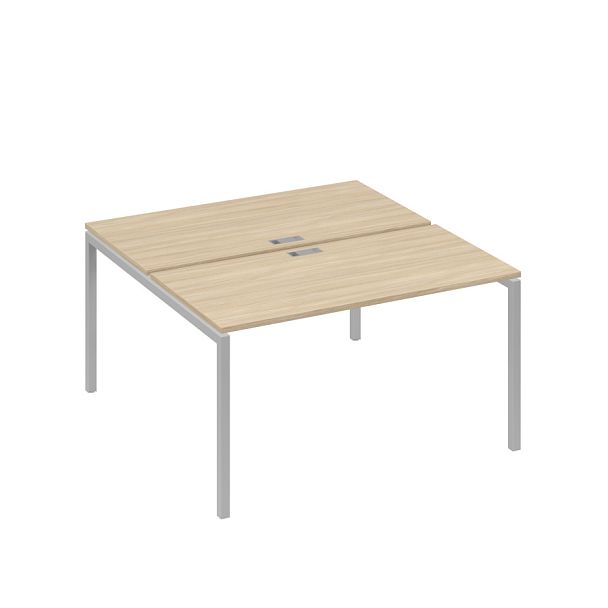 Рабочая станция опоры DUE 2х140 A4 А4 С2 174 БП дуб скандинавский / металлокаркас серый - Вид 1
