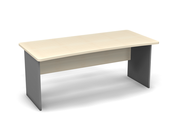 Стол прямой 1800 Берлин Береза Майнау/Серый СП 180.85 - Вид 1