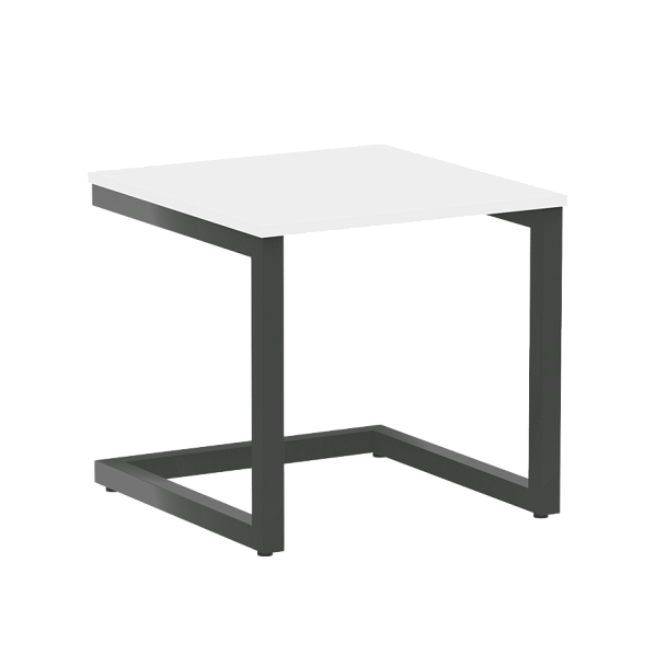 Home Office Стол журнальный VR.SP-2-58.G Белый бриллиант/Антрацит металл 580*600*550 - Вид 1