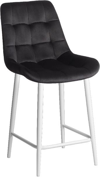 Комплект полубарных стульев Эйден, черный H-75/белый, 3 шт. - Вид 3