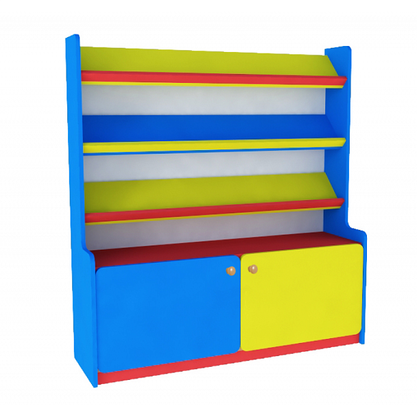 Стеллаж Книжный уголок, цветной - Вид 1