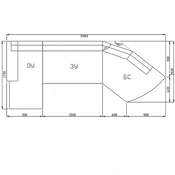 Угловой диван "Канзас 8 СВМД" - Вид 9