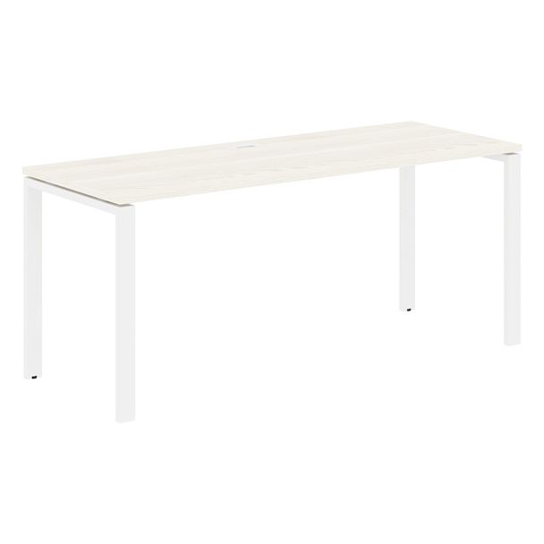 Стол прямой EUST 1767 Ясень Траун/Белый 1760х670х750 EDIS - Вид 1