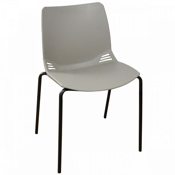 Стул Race (4 ножки) каркас Черный, серый, стопируемый - Вид 1