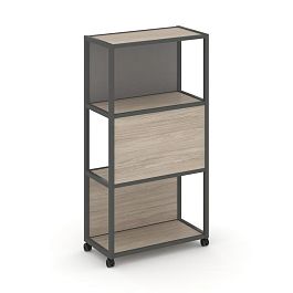 Shelf Mobile Стеллаж 4 уровня 1 секция VR.LT-STK-405.06 Дуб Аттик/Металл Антрацит/W-11 600*400*1523 - Фото предпросмотра