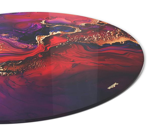 Столешница Sheffilton SHT-TT32 60 стекло/МДФ амарантовый - Вид 4