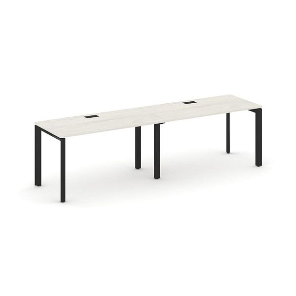 Style Project Next Рабочая станция односторонняя SN-59P.ORS-001 Дуб Наварра/Металл Черный/Черный Заглушка 1960*600*750 - Вид 1