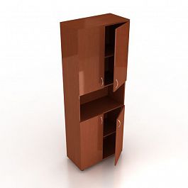 Шкаф Менеджер Ш-02+ДШК-02 (2комп) вишня - Фото предпросмотра