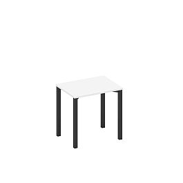 Стол письменный на металлокаркасе Space+ А1 ЧР 001.1 БП белый премиум / черный гладкий - Фото предпросмотра